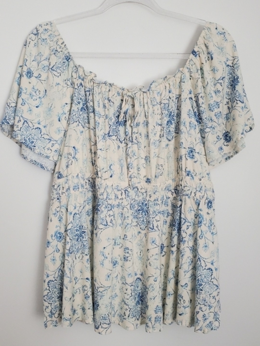 Flutter Sleeve Blouse + 1 Item Bundle